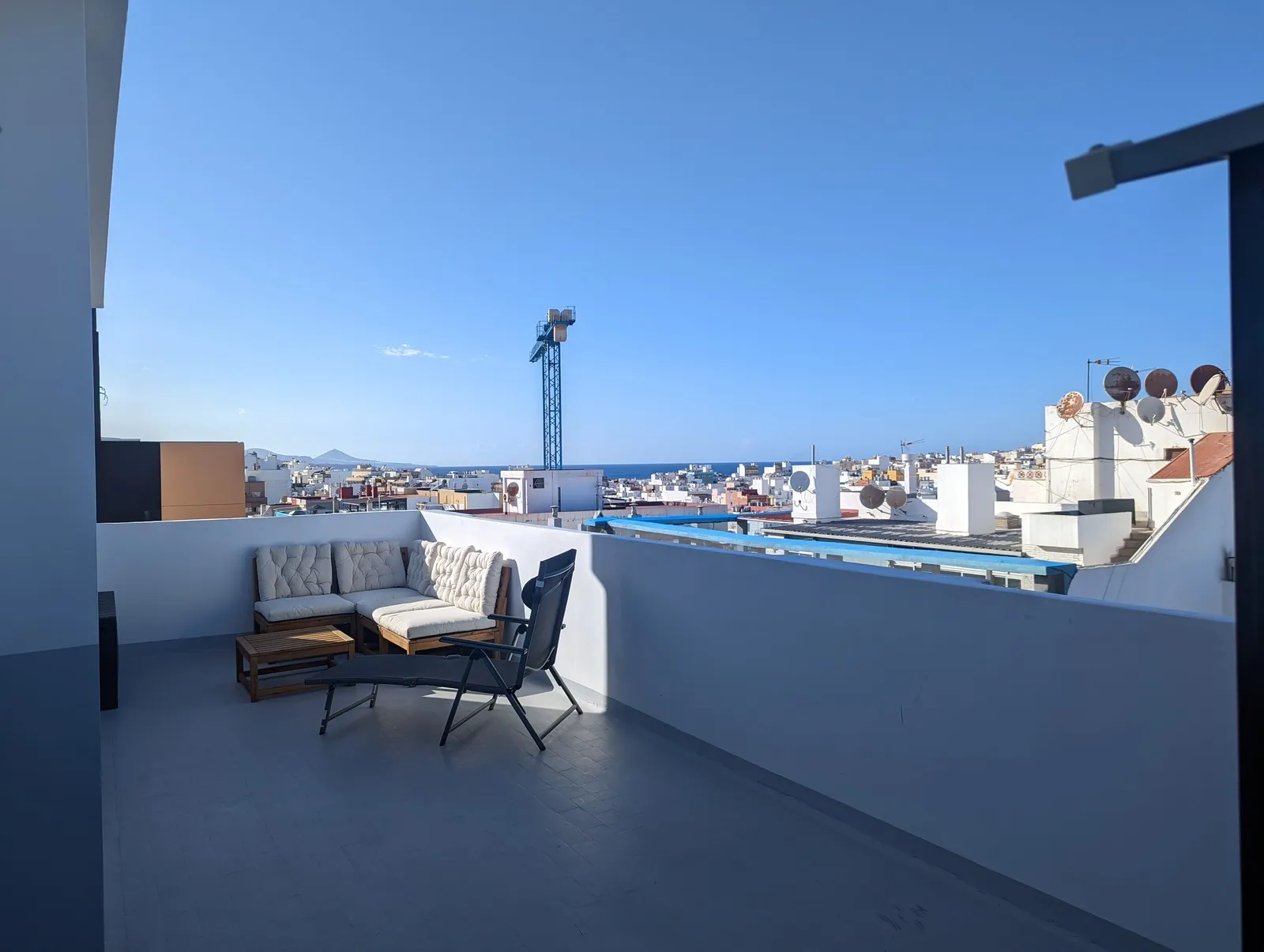 Northern terrace at J48 Penthouse - outdoor sofa