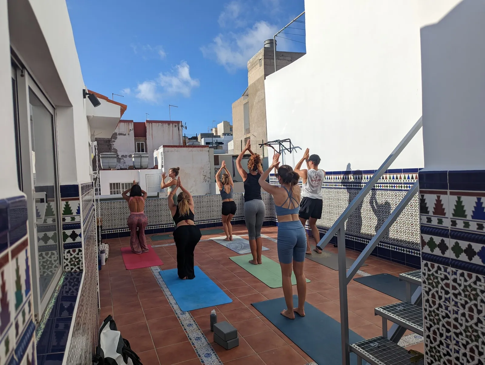 Yoga at Sport rooftop terrace - Rocket Yoga